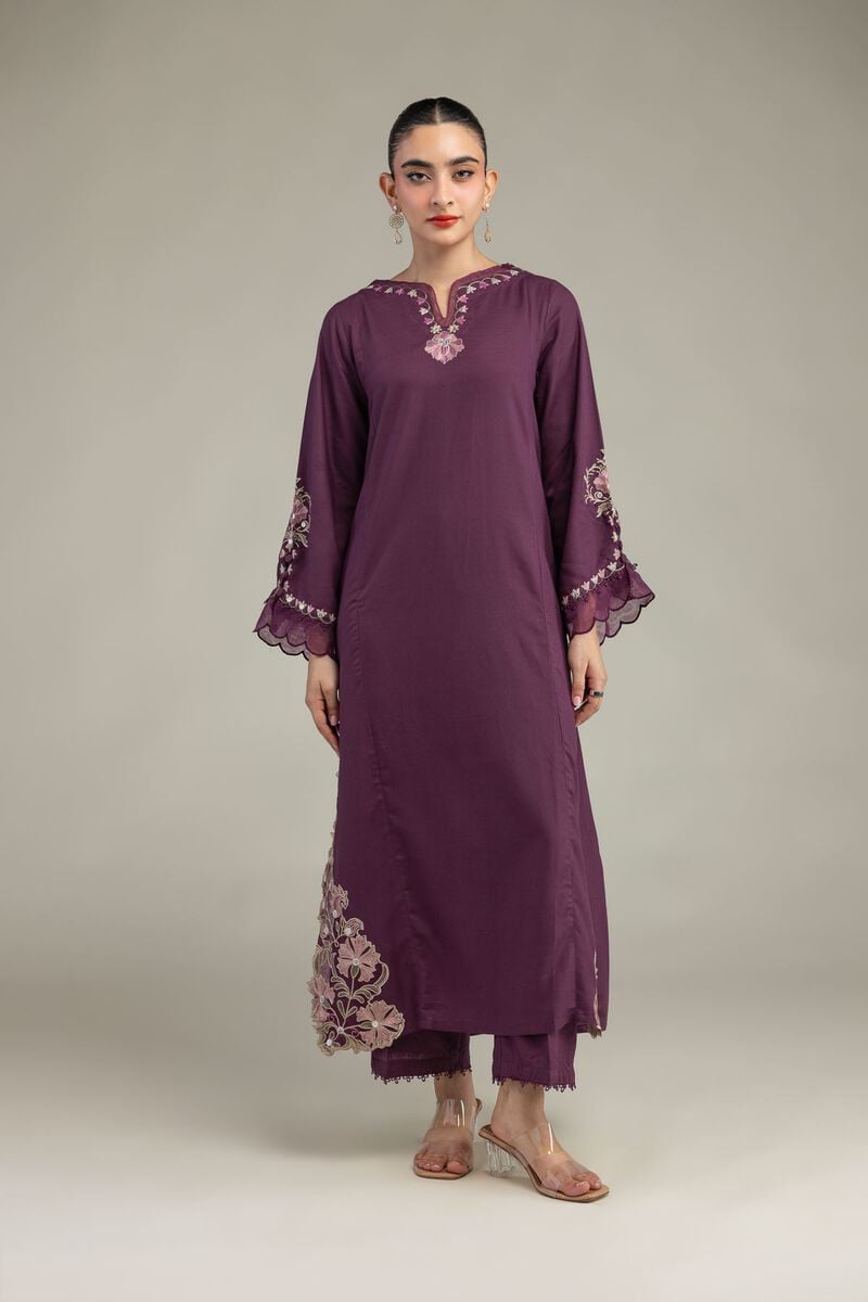 Embroidered | Raw Silk | Raw Silk Pants | USD 30.00