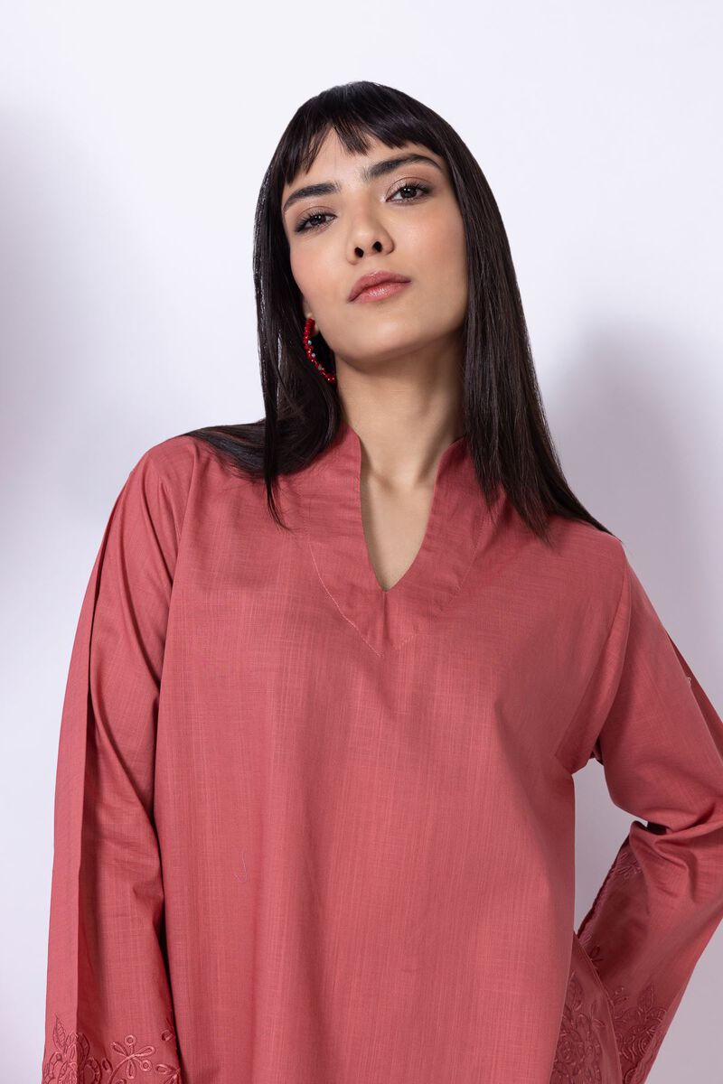 Embroidered | Crosshatch Poplin | Kurta | null