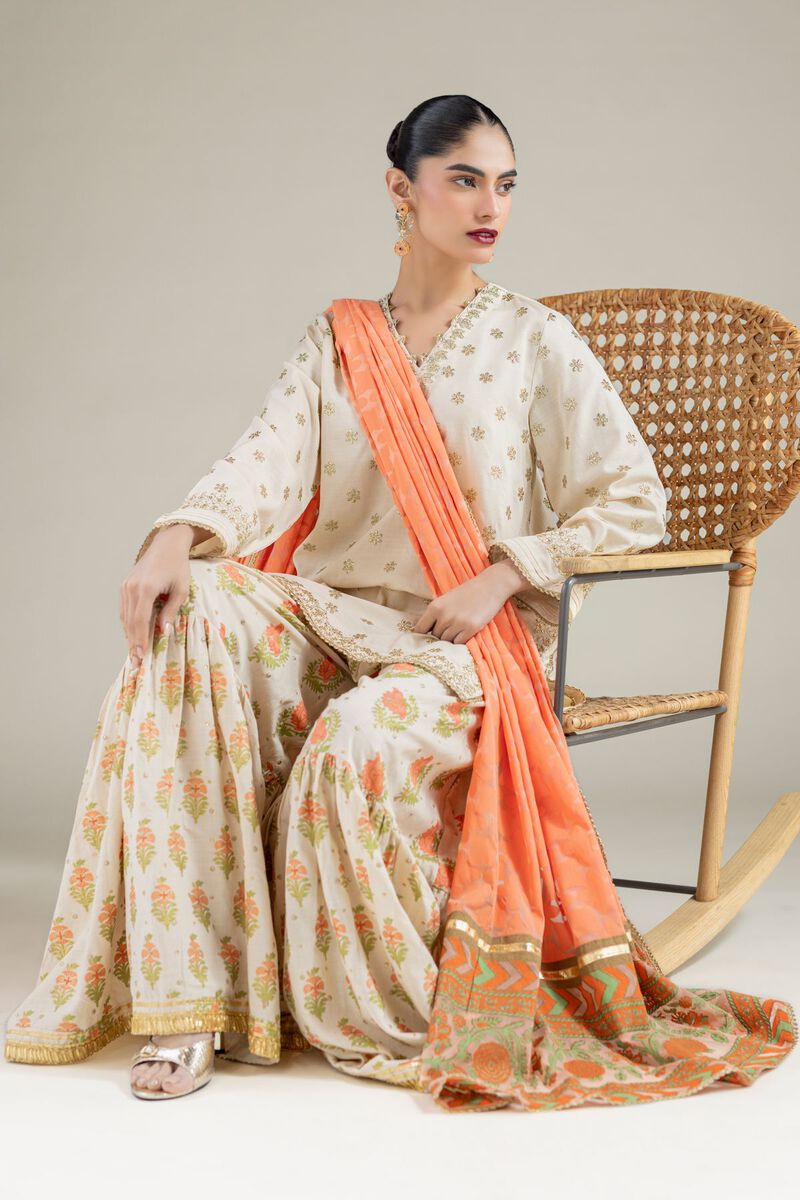 Printed | Raw Silk | Dupatta | USD 28.00