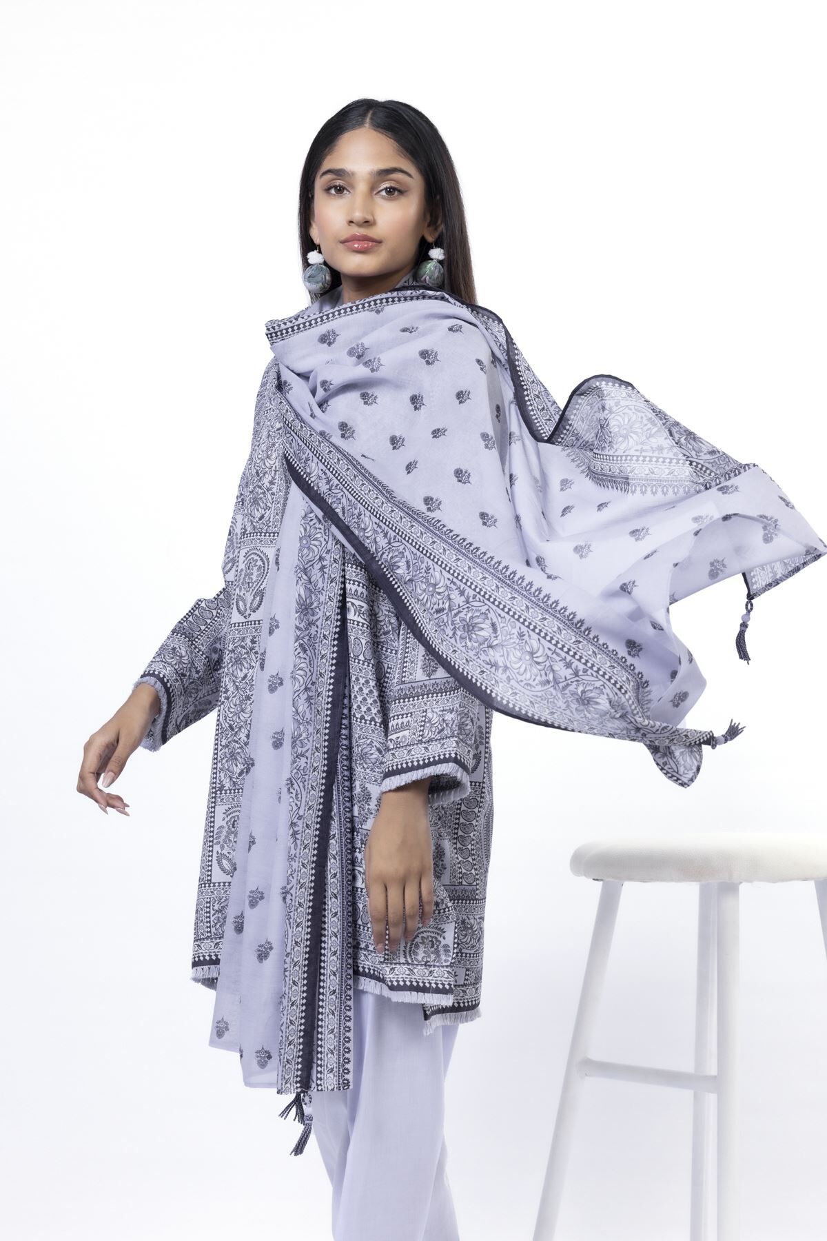 Buy Fabrics 3 Piece | 0.0 N/A | SS173B-VG_MULTI | Khaadi United States