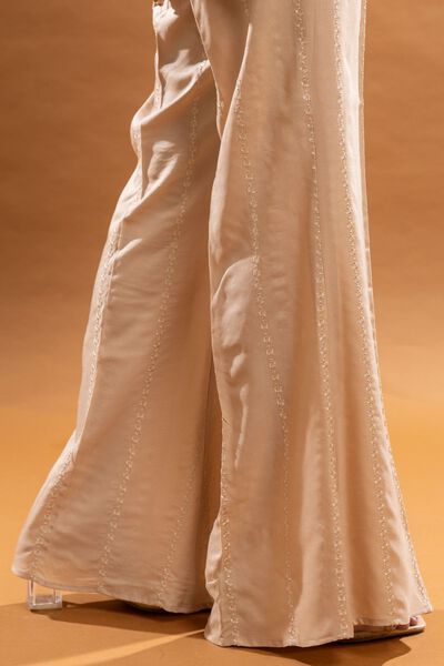 Bootcut Pants, BEIGE, hi-res