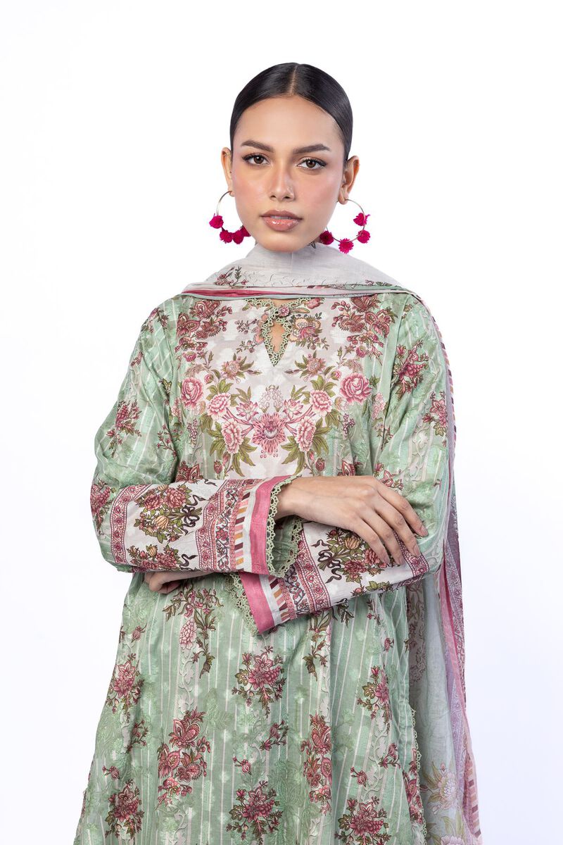 Printed | Broshia | Tailored 3 Piece | USD 39.00