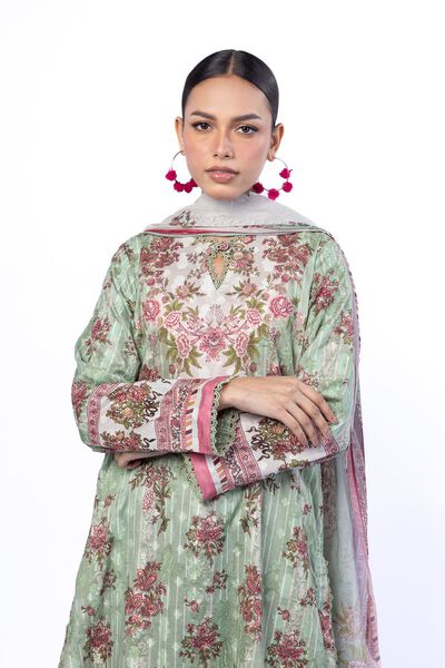 Printed | Broshia | Tailored 3 Piece | USD 39.00