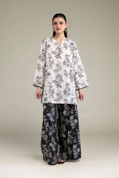 Printed | Cotton Viscose | Black Cotton Pants | USD 30.00