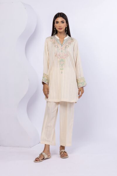 Embroidered | Leno | Kurta | USD 35.00