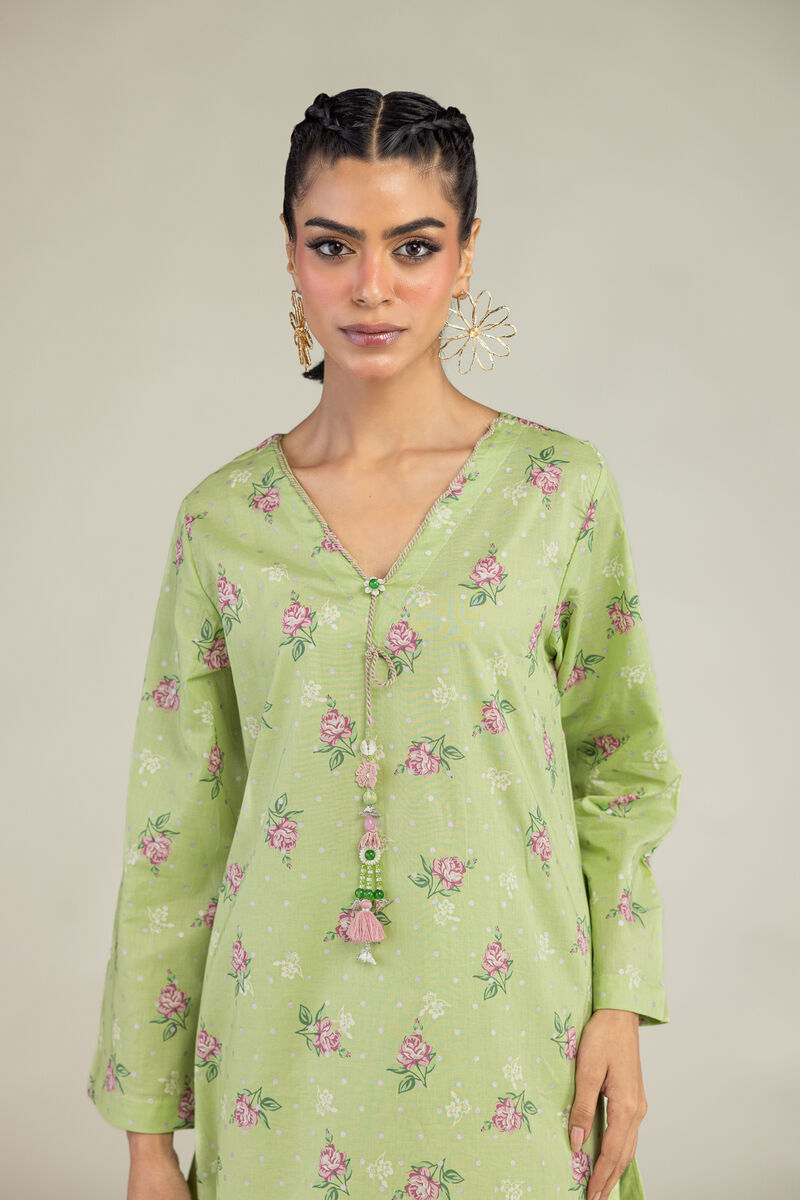 Printed | Cambric | Floral Longline Kurta | USD 35.00