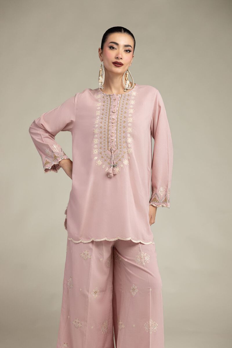 Embroidered | Raw Silk | Short Silk Kurta | USD 45.00