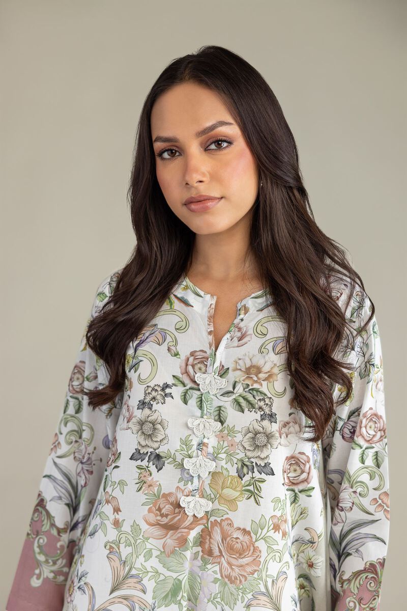 Printed | Cambric | Floral Longline Kurta | USD 35.00