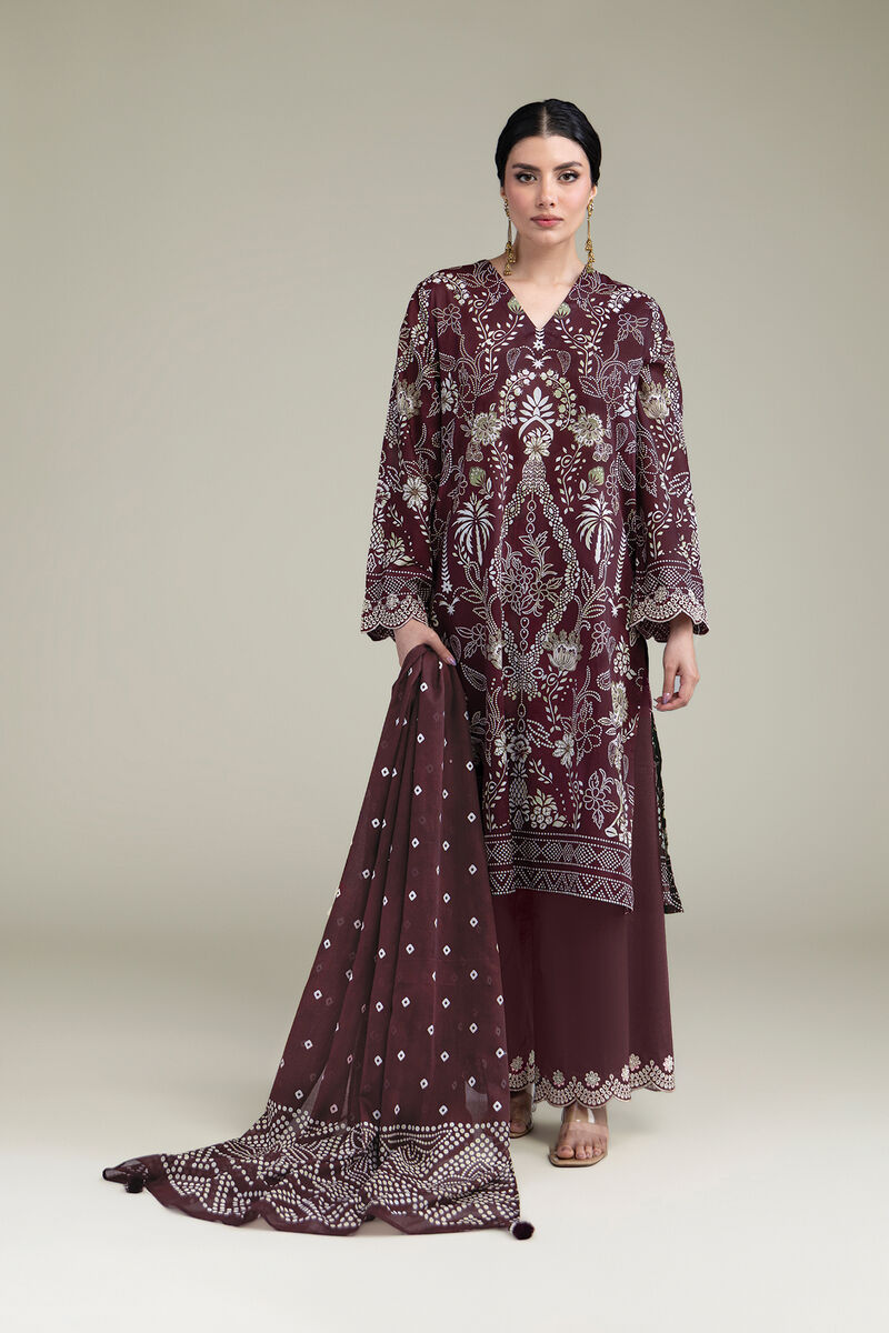 Embroidered | Cambric | Cambric Tailored 3-Piece | USD 70.00