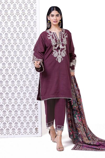 Embroidered | Light khaddar Messuri | Tailored 3 Piece | USD 40.00
