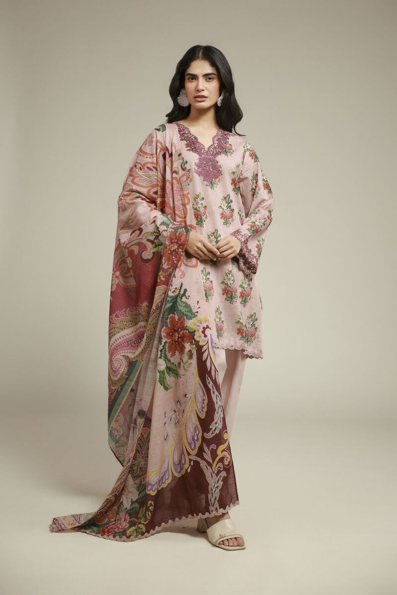 Embroidered | Mesuri | 3-piece Tailored Set | USD 70.00