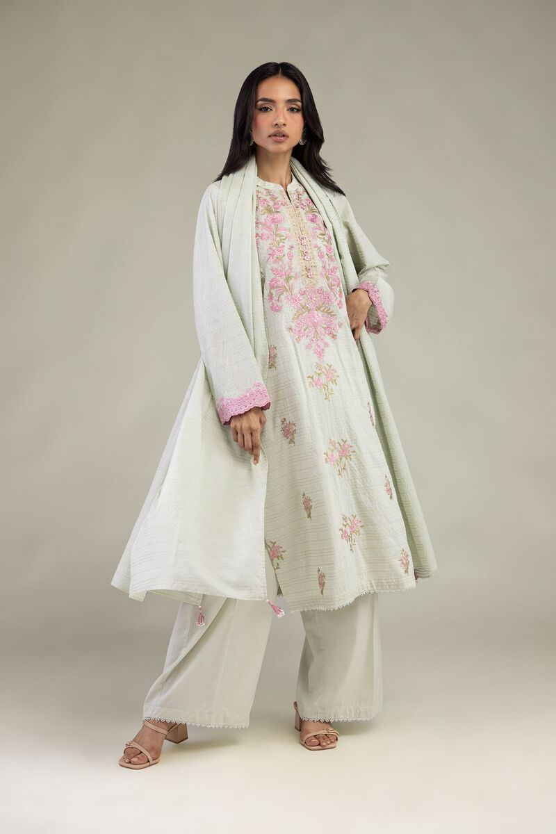 Embroidered | Messuri Dobby | Messuri Tailored 3-Piece | USD 85.00