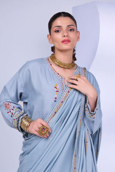 Embroidered | Light Thai Silk | Dupatta | USD 33.00