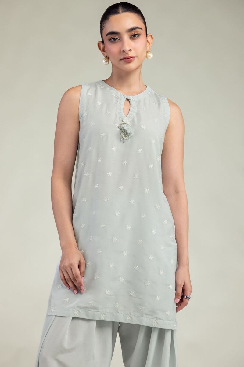 Embroidered | Arabic Lawn | Lawn Sleeveless Kurta | USD 35.00
