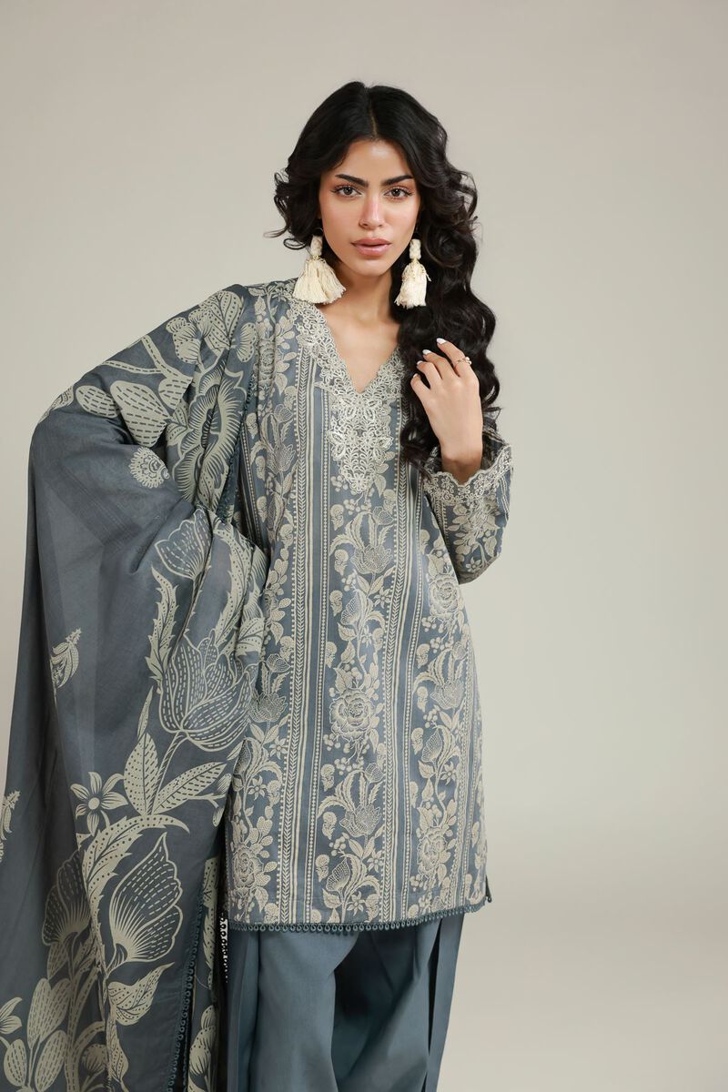 Printed | Lawn | 3-Piece Floral Suit | USD 70.00