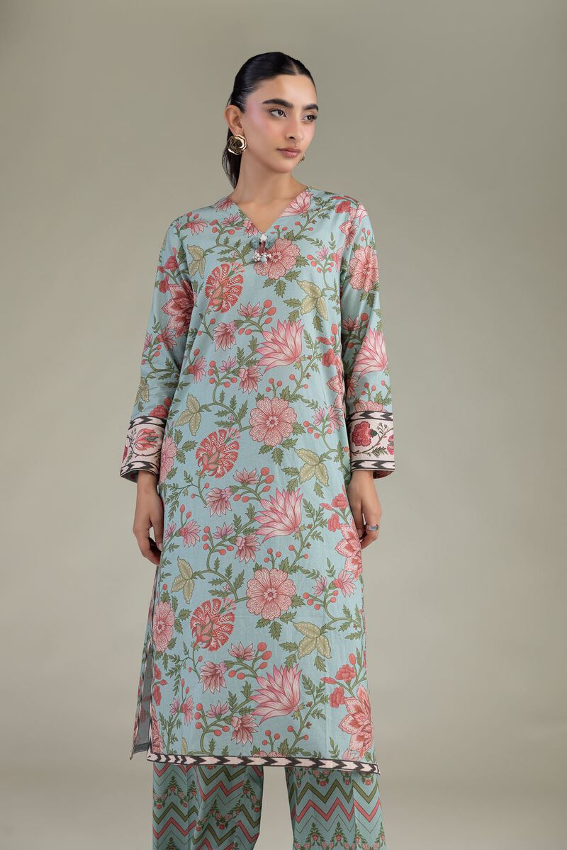 Printed | Cambric | Cambric Longline Kurta | USD 35.00