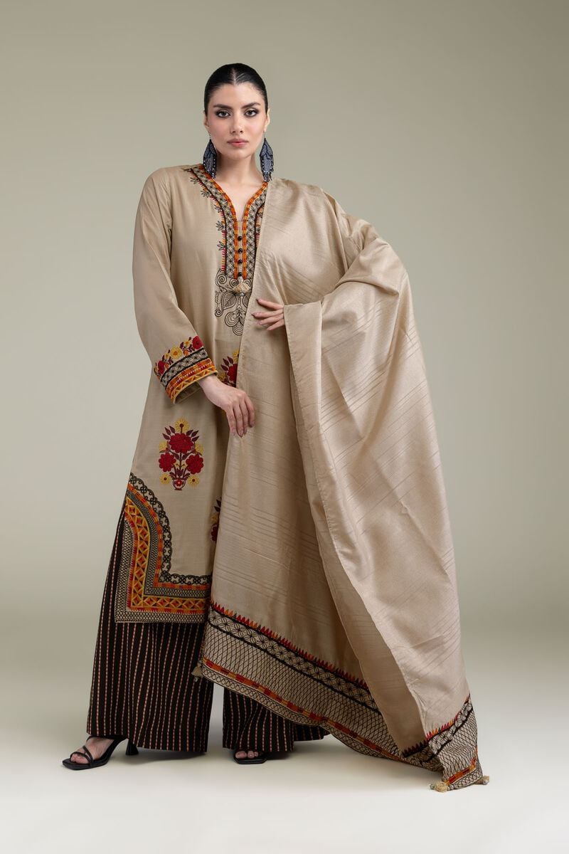 Embroidered | Polyester Silk | Silk Dupatta | USD 35.00