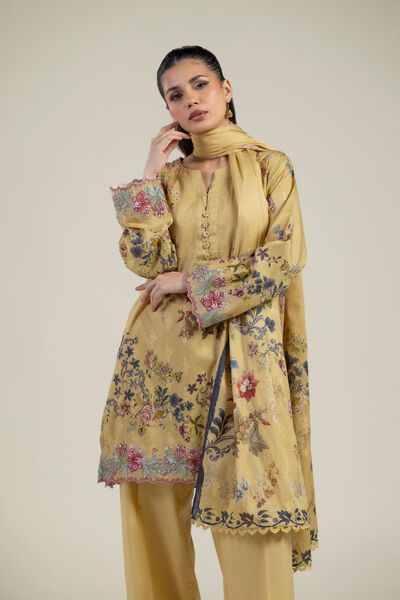 Embroidered | Jacquard | Jacquard Tailored 3-Piece | USD 75.00