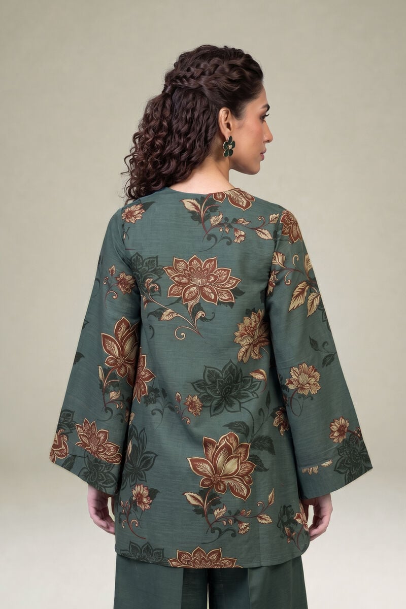 Printed | Light Khaddar | Floral Khaddar Kurta | USD 35.00