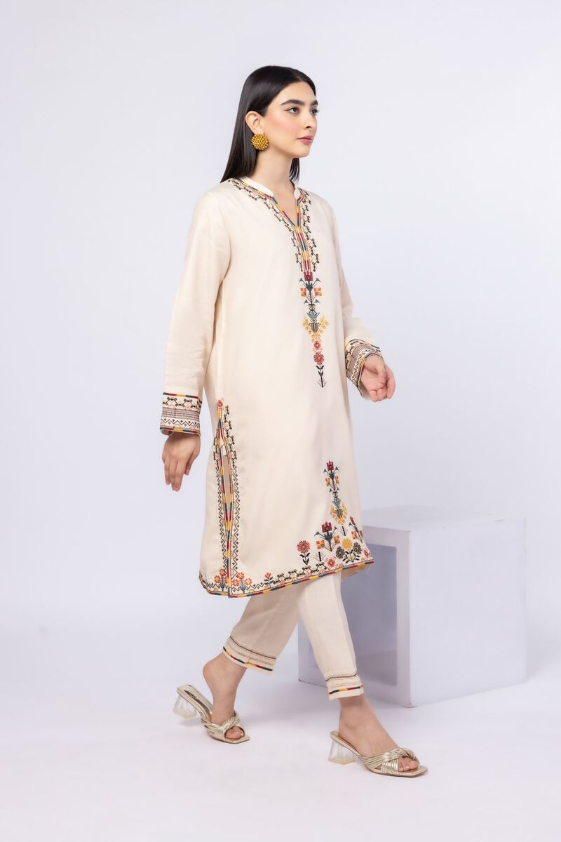 Embroidered | Russian Raw Silk | Kurta | USD 25.00