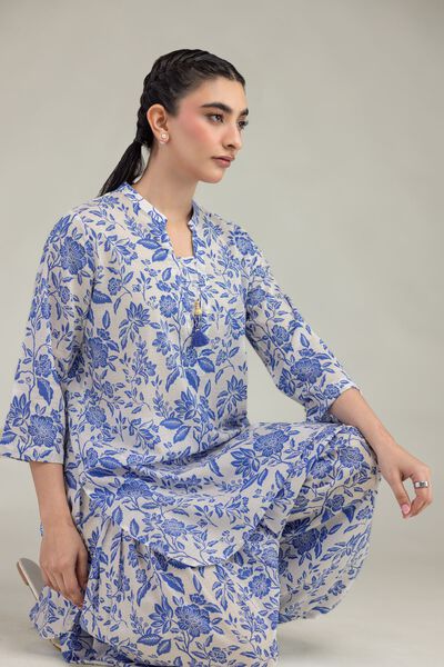 Printed | Cotton Dobby | Floral Cotton Kurta | USD 30.00