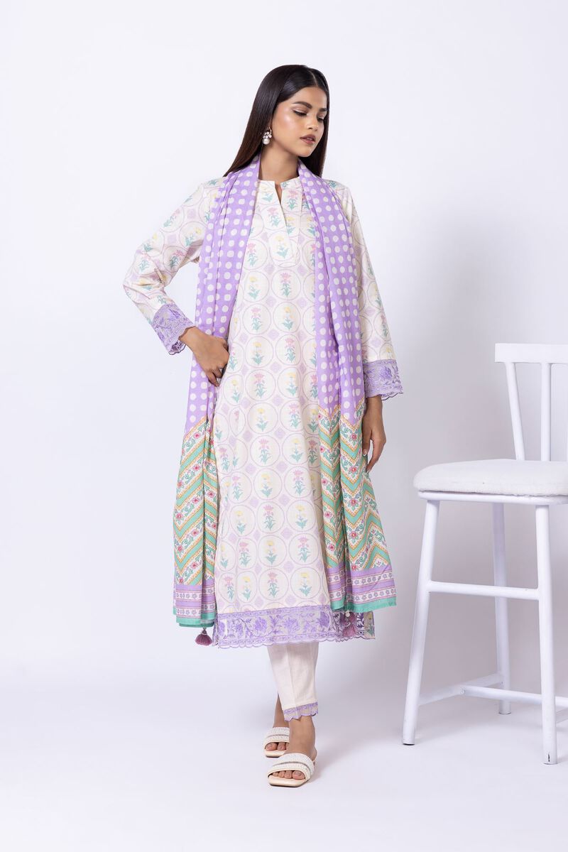 Printed | Slub Lawn | Dupatta | USD 20.00