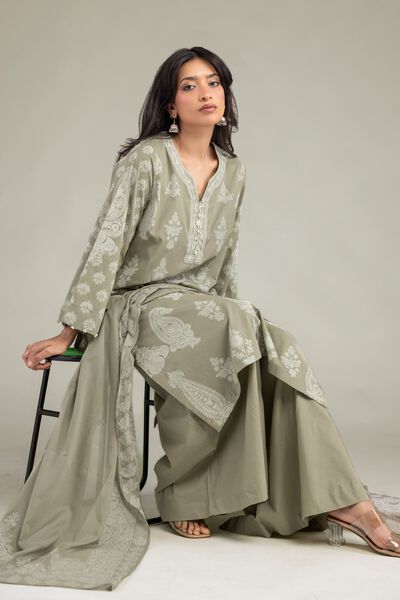 Cambric | Beige Cambric Kurta | USD 40.00