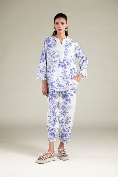 Embroidered | Cambric | Trousers | USD 30.00