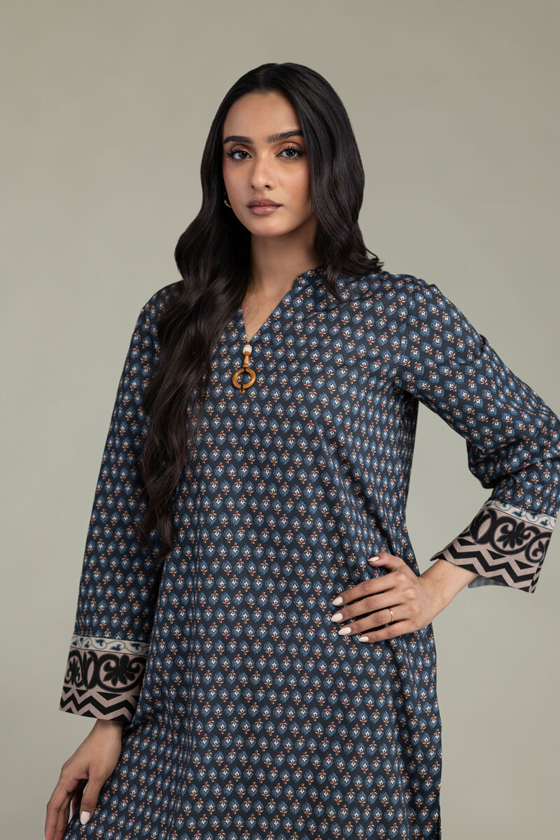 Printed | Cambric | V-Neck Cambric Kurta | USD 35.00