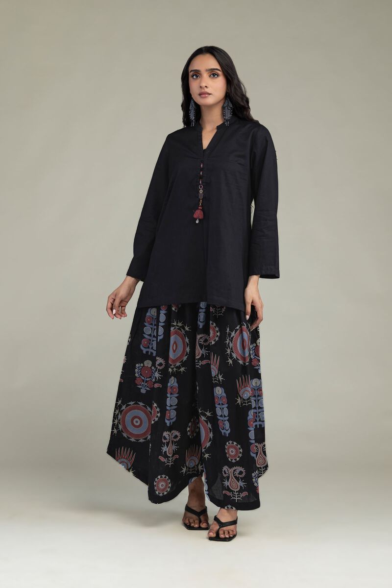 Printed | Cambric | Black Printed Pants | USD 30.00