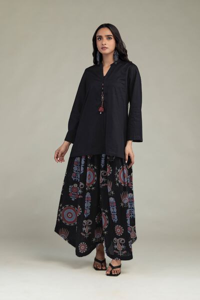 Printed | Cambric | Black Printed Pants | USD 30.00
