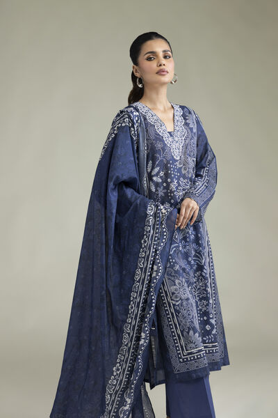 Embroidered | Cambric | Tailored 3-Piece Cambric | USD 70.00