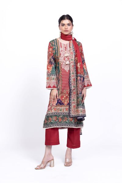 Printed | Textured Cotton | Dupatta | USD 5.10