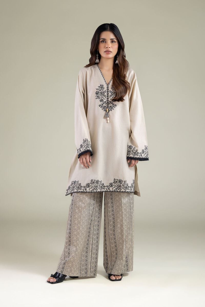 Embroidered | Cambric | Tailored 2-Piece Outfit | USD 55.00