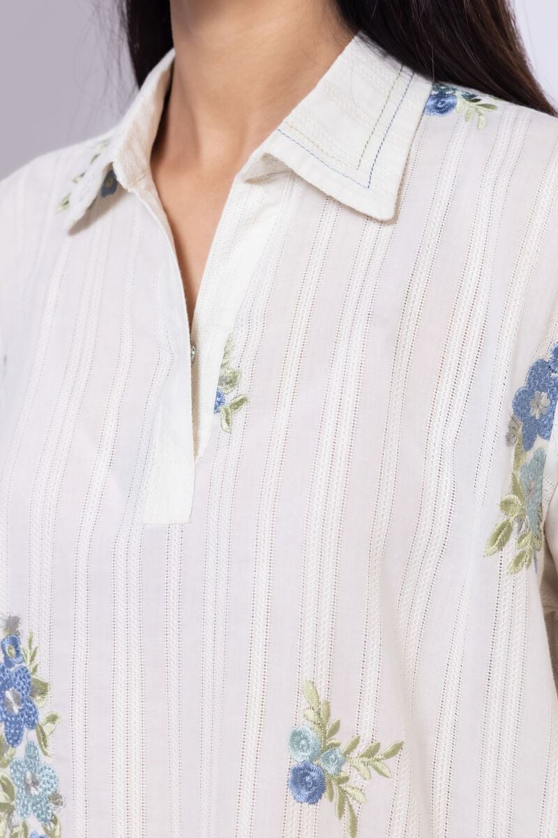 Embroidered | Leno | Kurta | USD 10.50