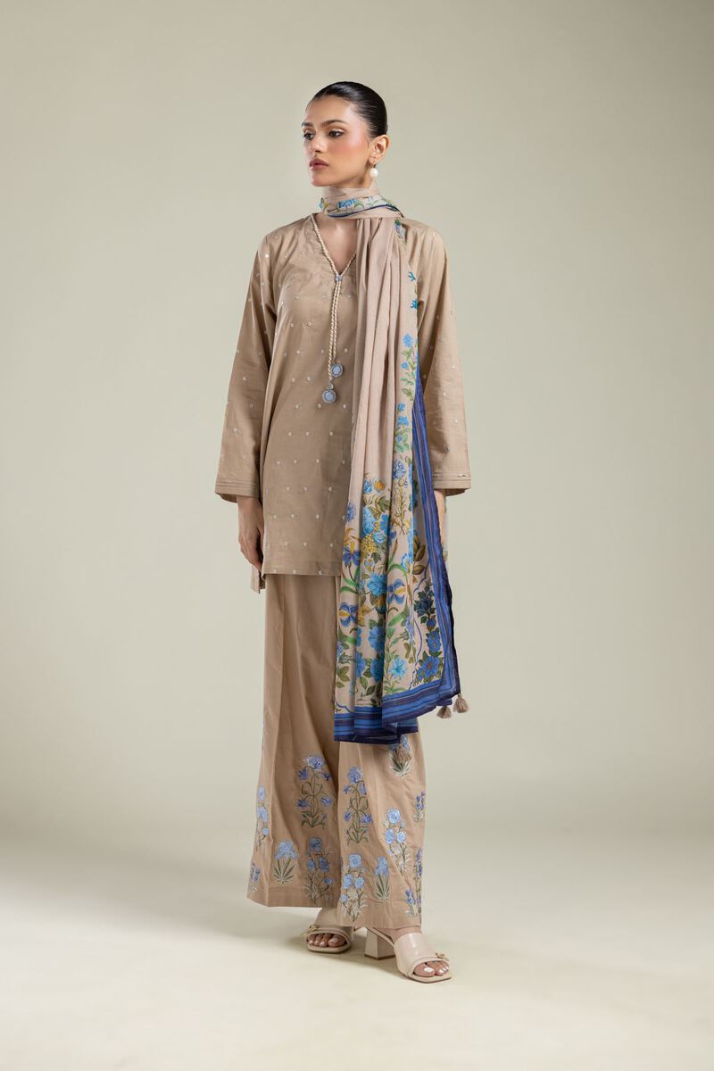 Embroidered | Lawn | Beige Lawn Dupatta | USD 25.00