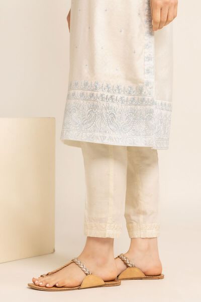 Shalwar | Embroidered, OFF-WHITE, hi-res