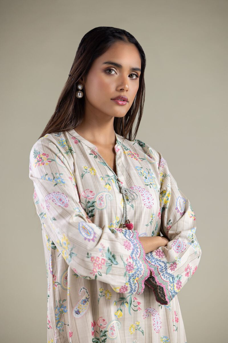 Embroidered | Textured Cotton | Kurta | USD 35.00
