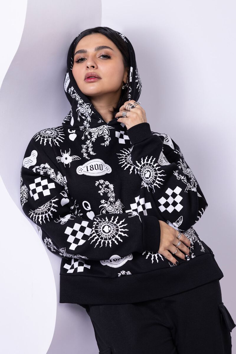 Printed | Cotton Polyester Fleece | Hoodie | USD 7.50