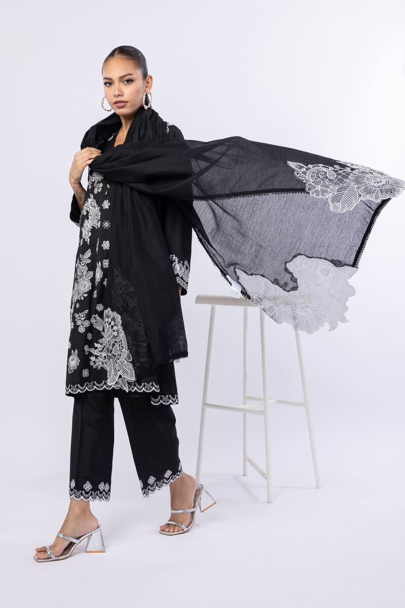 Embroidered | Cotton Net | Dupatta | USD 27.00