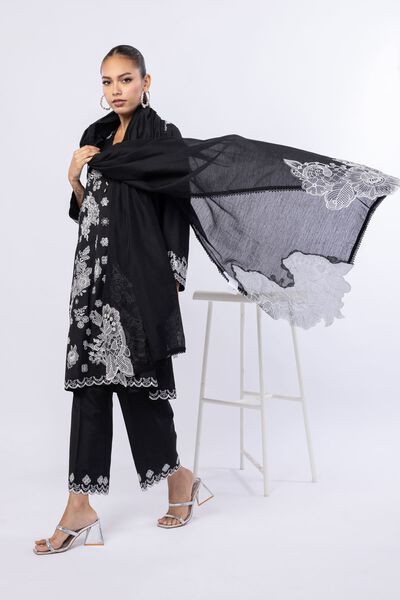 Embroidered | Cotton Net | Dupatta | USD 27.00