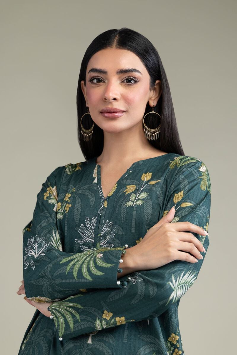 Printed | Cotton Dobby | Floral V-Neck Kurta | USD 30.00