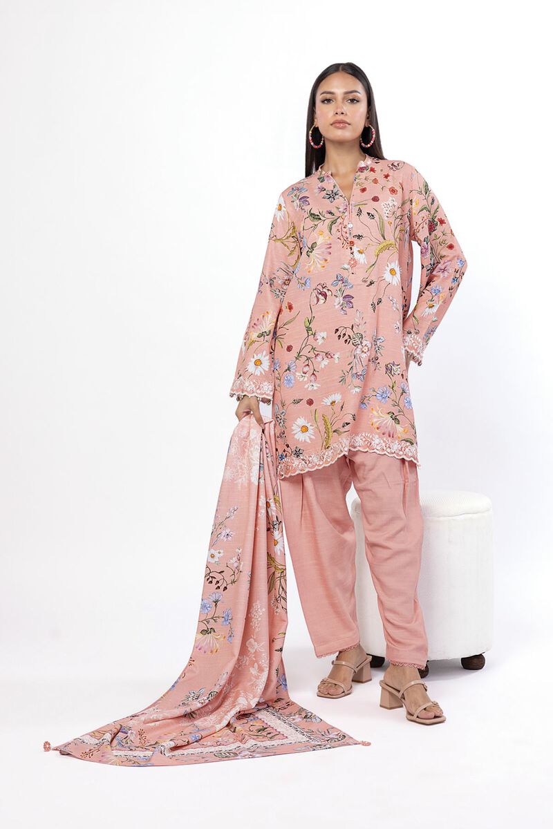 Embroidered | Blended Khaddar | Tailored 3 Piece | USD 60.00