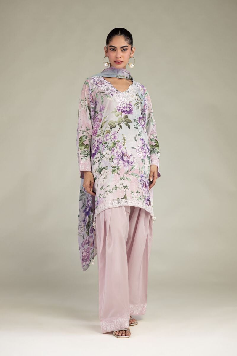 Embroidered | Chiffon | Floral Chiffon Dupatta | USD 30.00