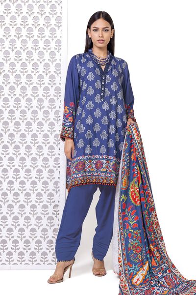 Printed | Marina Twill | Tailored 3 Piece | USD 37.50