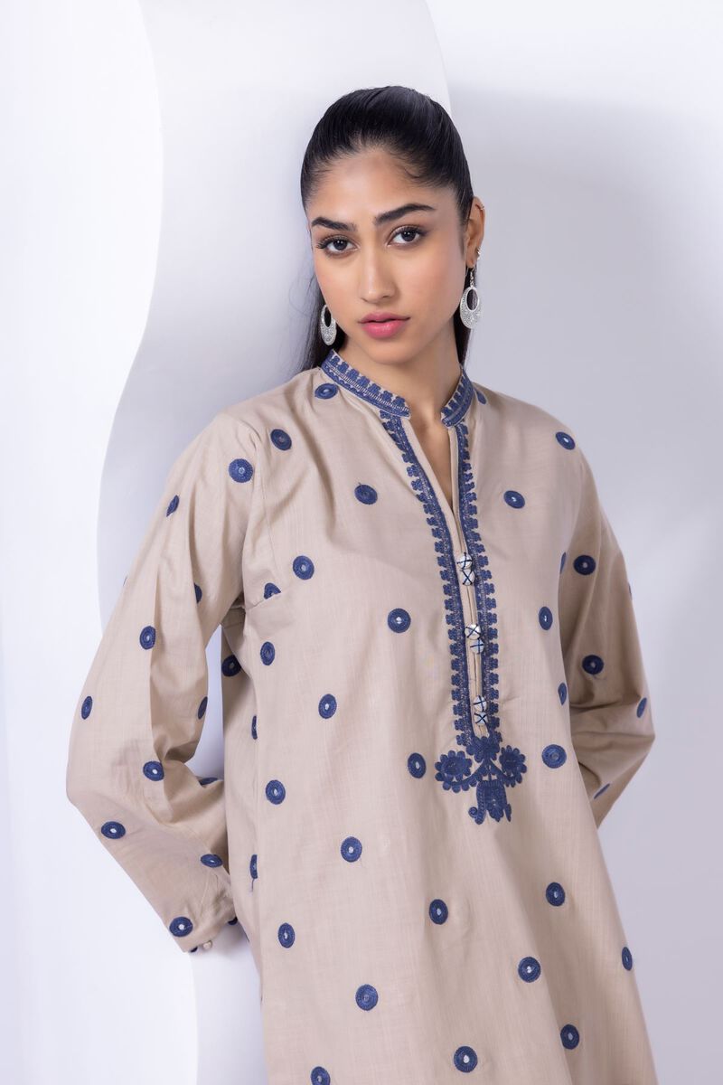 Embroidered | Crosshatch Poplin | Kurta | null