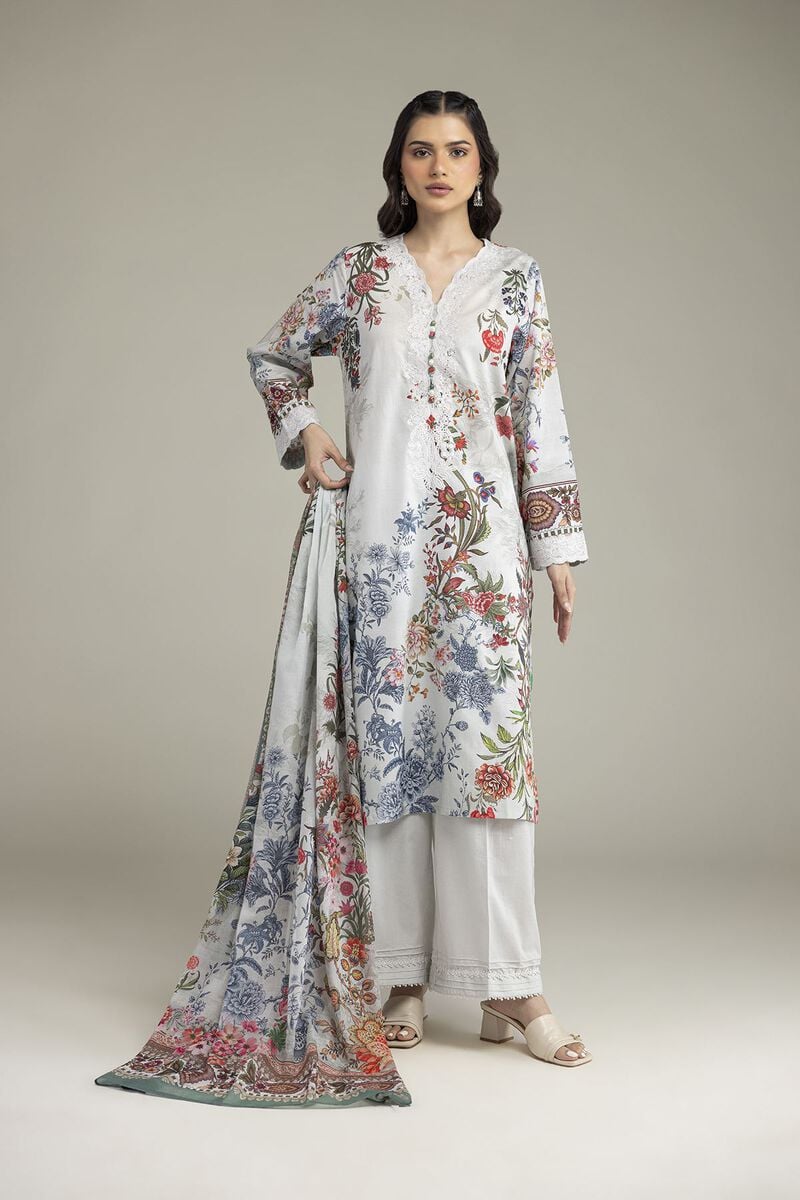 Embroidered | Cambric | Floral Tailored 3-Piece | USD 70.00