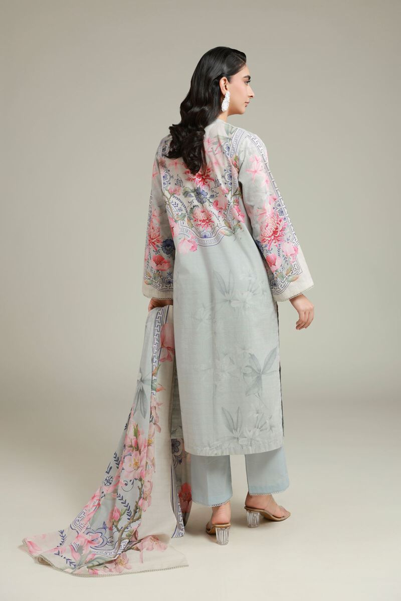 Printed | Messuri | 3-Piece Tailored Set | USD 60.00