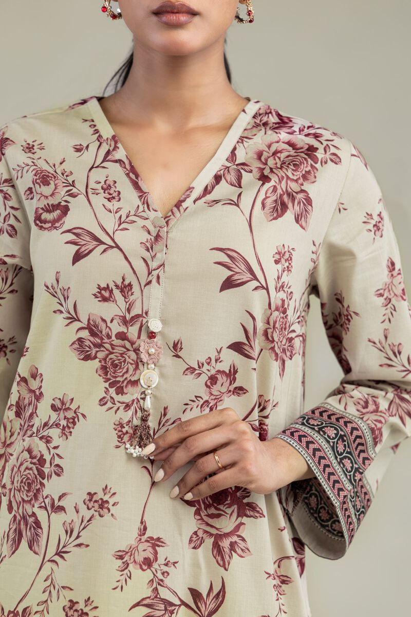 Printed | Cambric | Cambric Longline Kurta | USD 35.00