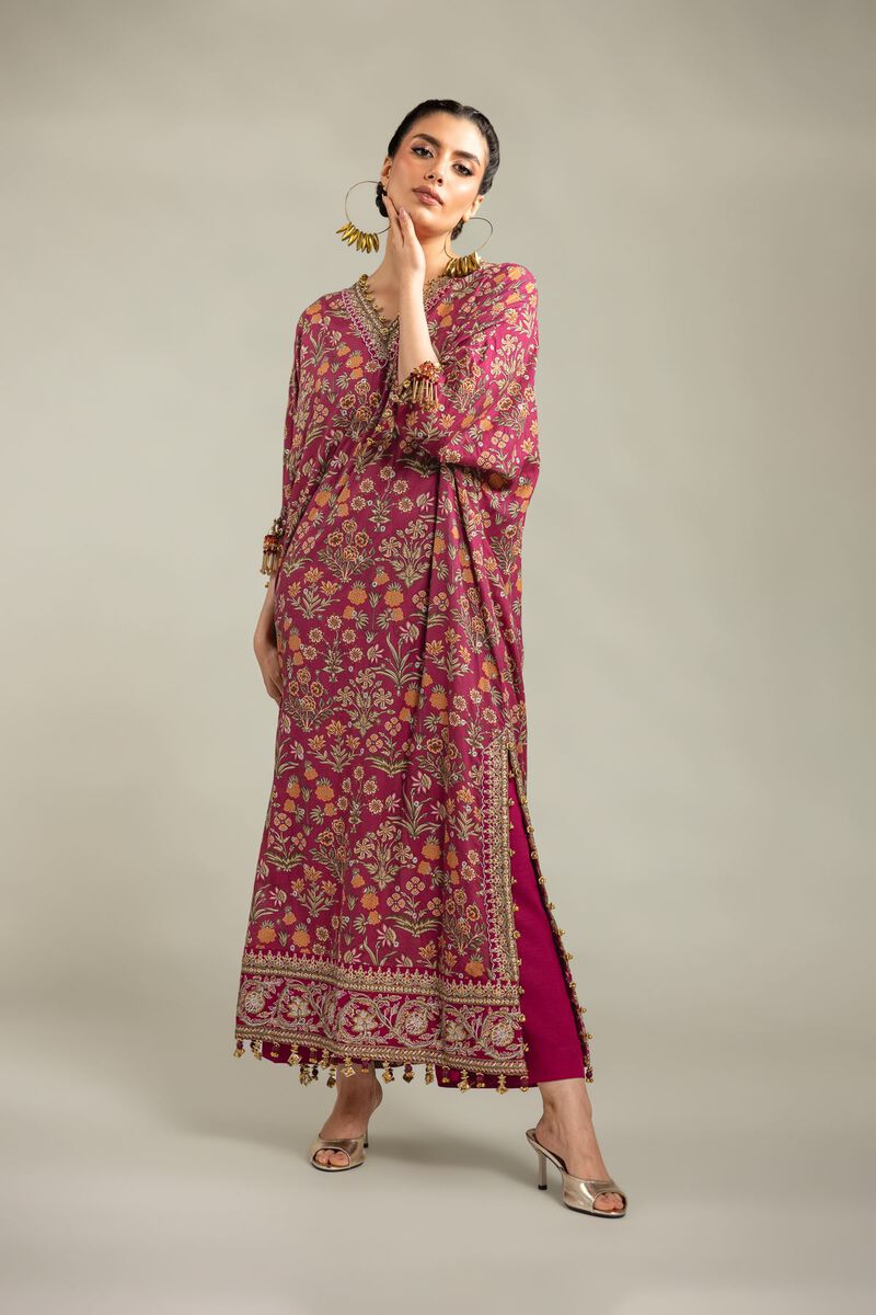 Embroidered | Raw Silk | 2-Piece Co-ord Set | USD 125.00